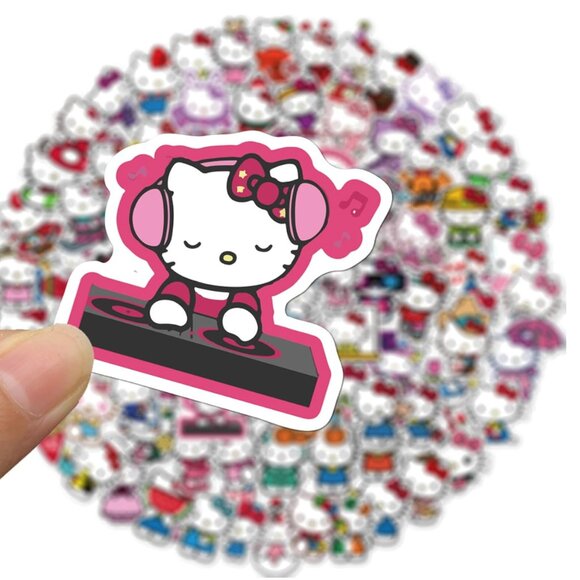 50 Pcs Cartoon Hello Kitty Stickers for Water Bottles, Waterproof Durable. - Picture 6 of 6